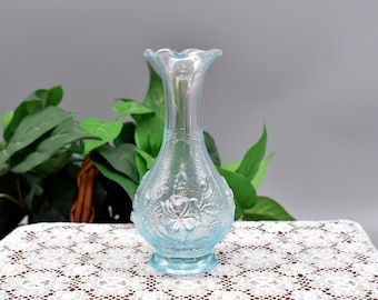 Vintage Imperial Glass Ice Blue Vase