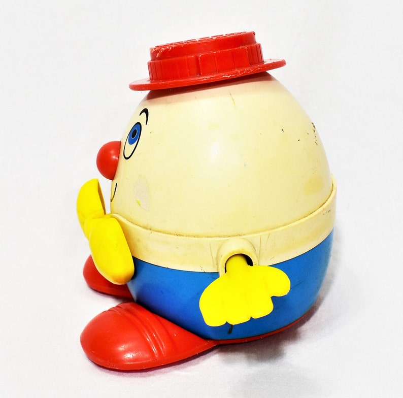 Fisher Price Vintage Toy Humpty Dumpty Pull Along Playful Etsy