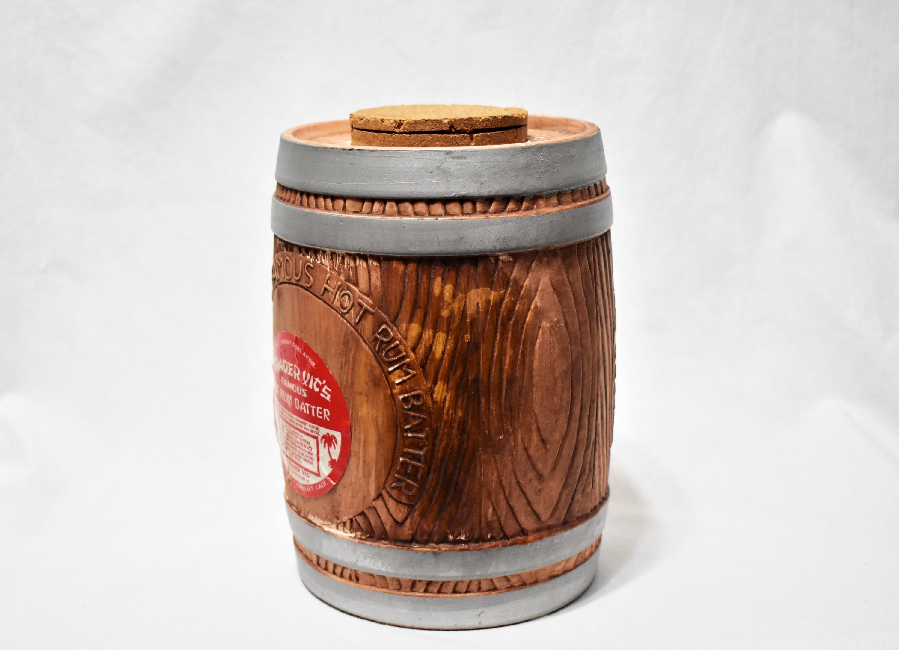 Trader Vic's Vintage Hot Rum Barrel 1960's Tiki Etsy