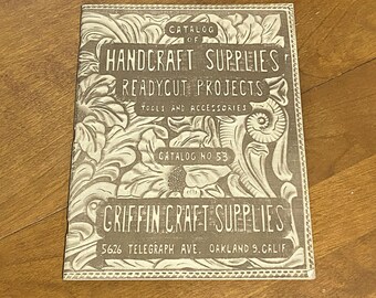 Griffin Craft Supply Catalog 1953 Handcraft Supplies Ready Cut Projects