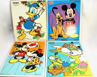 Vintage 1980s Walt Disney/'s Peter Pan Playskool Children/'s Jigsaw Puzzle