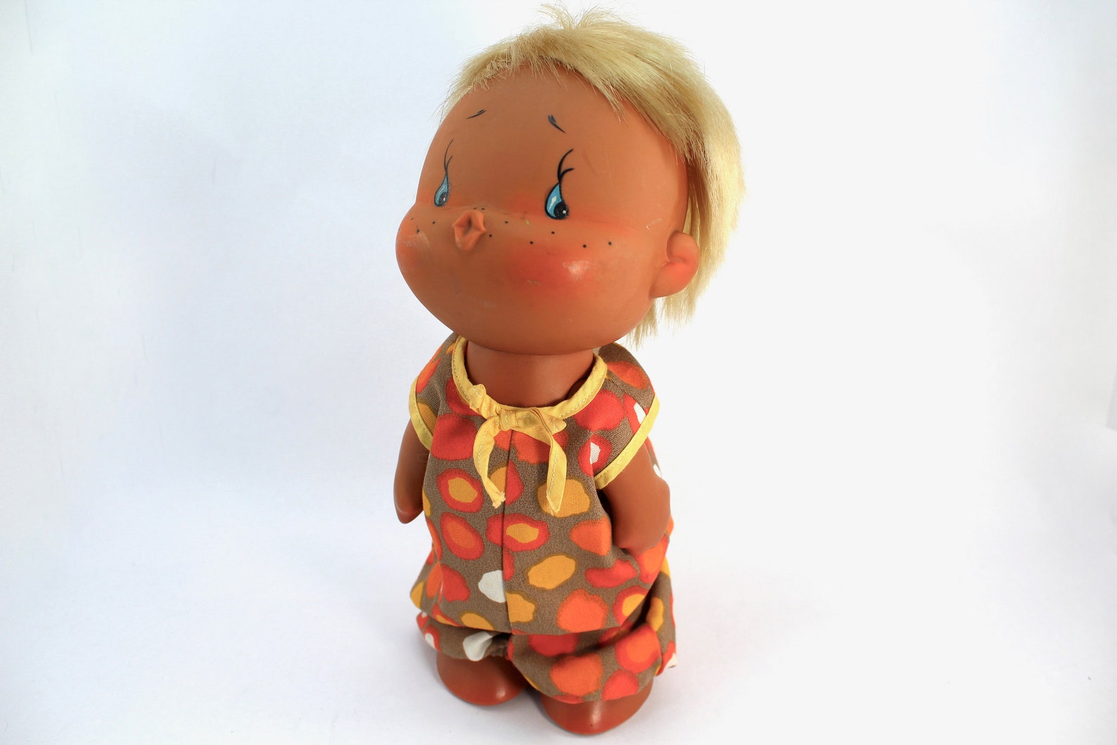 Vintage 1970s Sekiguchi Poppo-Chan vinyl doll blonde | Etsy