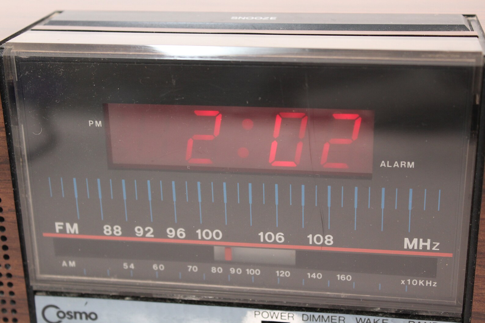Vintage 1980s alarm clock radio AM/FM 80s wood tone Etsy