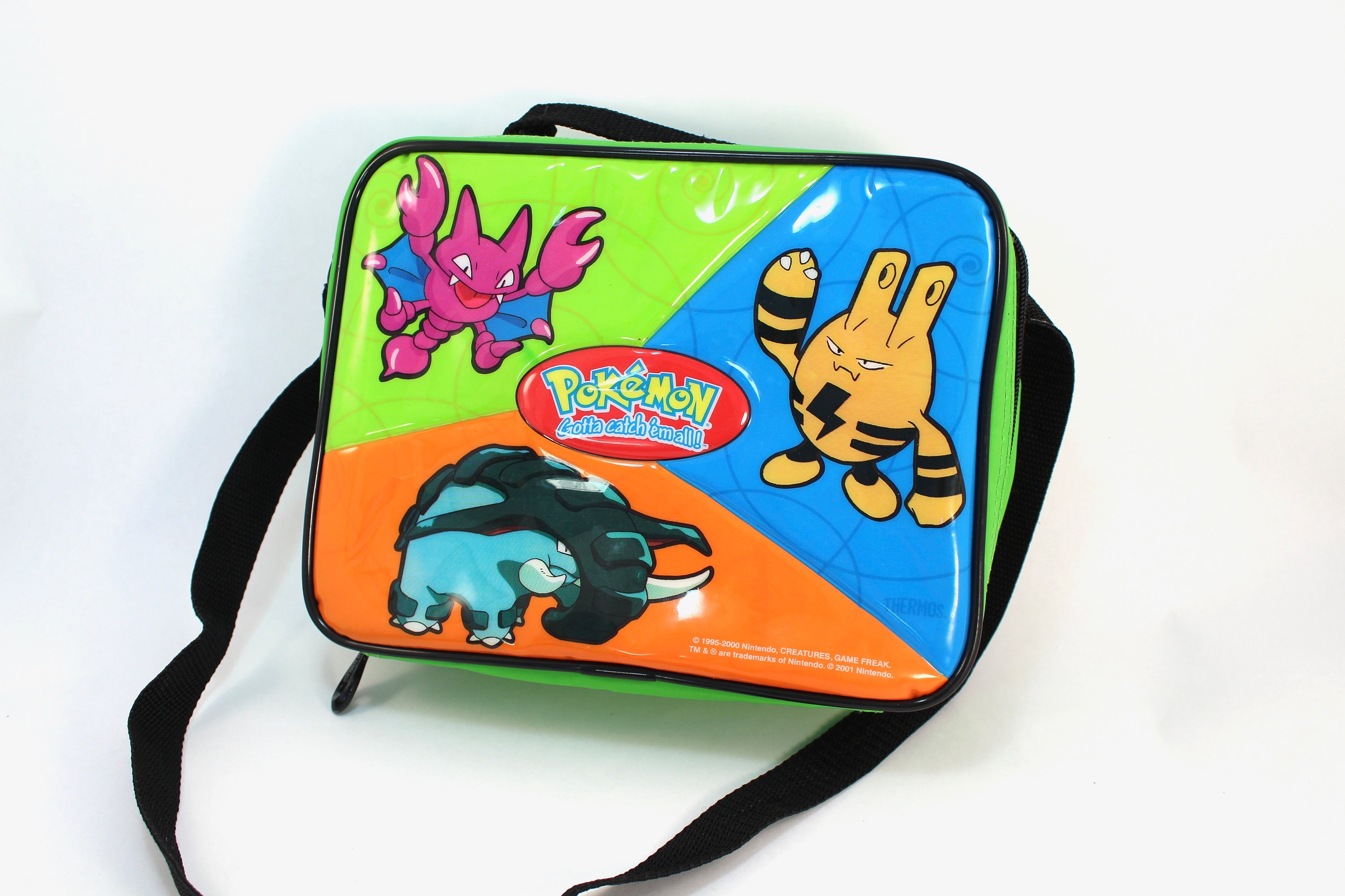 Vintage 2001 Pokemon Lunch Bag Lunchbag, Insulated, Handle, Lunch