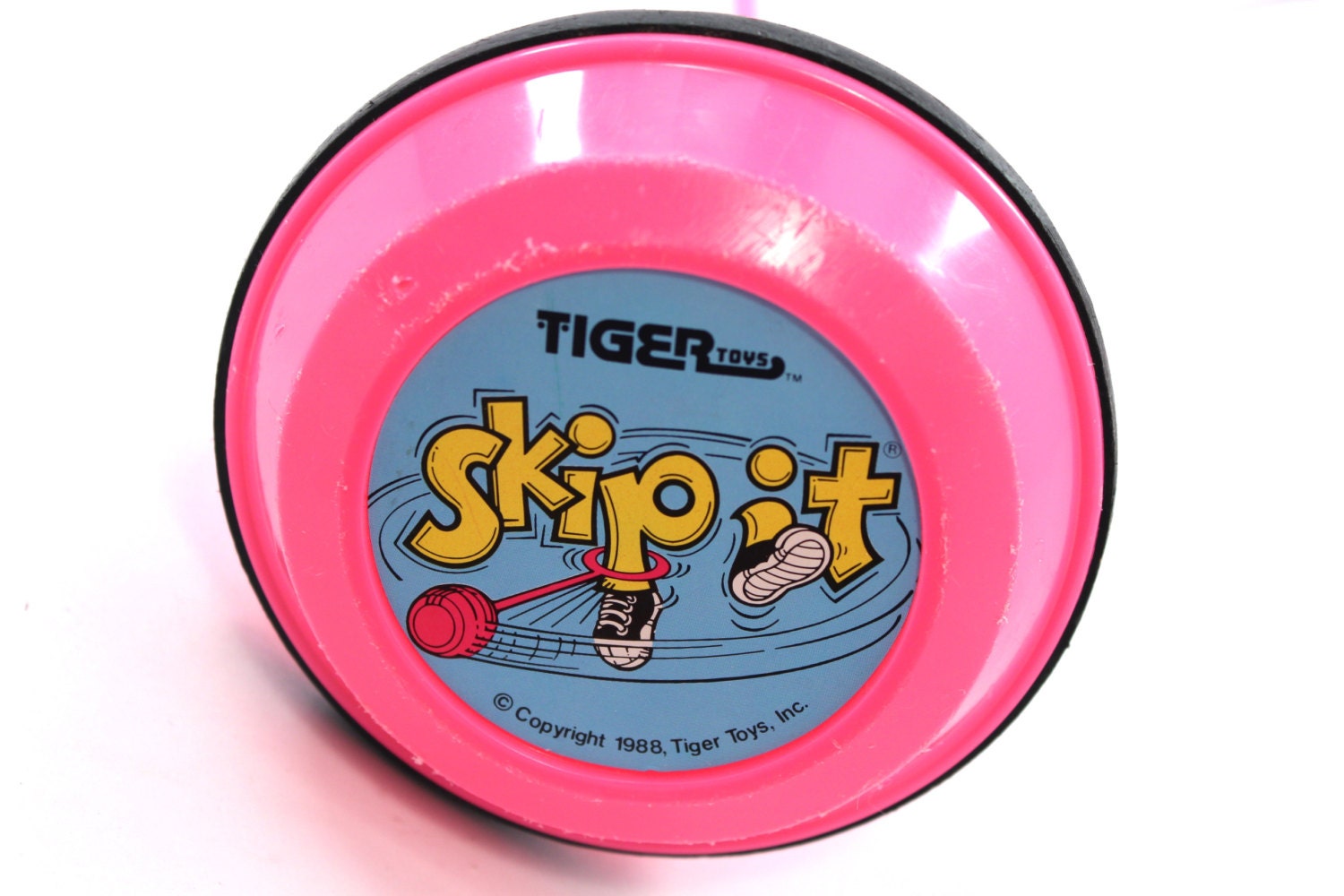 Skip It TIGER - Ankle game toy - counter - 1988 Vintage ORIGINAL