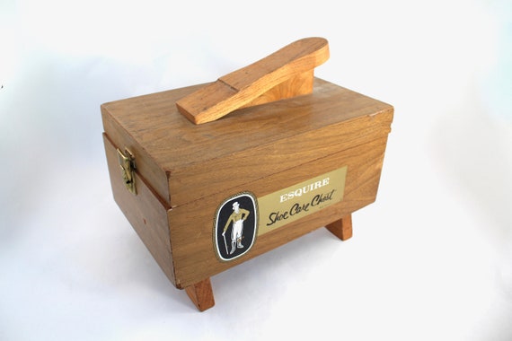 esquire shoe shine box