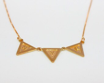 Personalized gold necklace, Initial solid gold necklace, Gold 14K necklace, Custom gold necklace, Engraved gold necklace