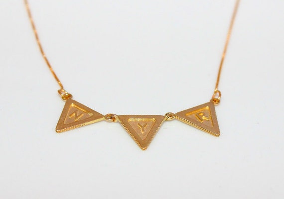 Personalized gold necklace, Initial solid gold necklace, Gold 14K necklace, Custom gold necklace, Engraved gold necklace
