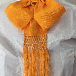 Mexikanische Charro Moño Sencillo Fliege Mango Gelb Amarillo Handarbeit Mexiko