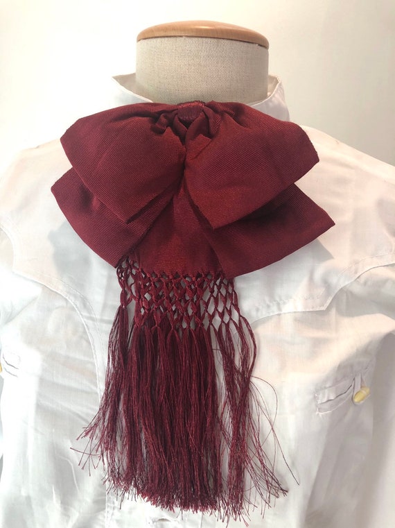 burgundy charro dress