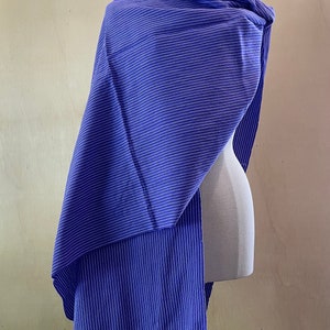 Mexicaanse Rebozo Chiapas Ozchuc Chalina Lila Witte Strepen Lila Blanco Rayado Draagzak Partera Omslagdoek Runner Frida Kahlo