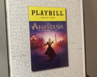 Anastasia Playbill/Lyric Poster