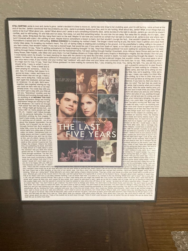 The Last 5 Years Lyric Poster image 1