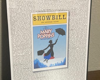 Mary Poppins Playbill/Lyric Poster
