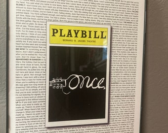 Once Playbill/Lyric Poster
