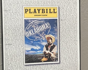 Oklahoma Playbill/Lyric Poster