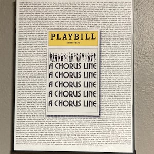A Chorus Line/Lyric Poster
