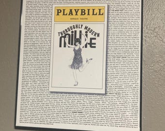 Thoroughly Modern Millie playbill/Lyric Poster