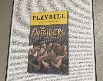 Outsiders Playbill/Lyric Poster