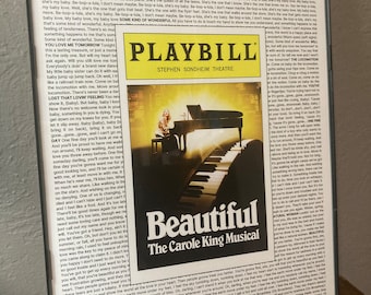 Beautiful Playbill/Lyric Poster