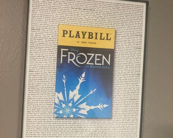 Frozen Playbill/Lyric Poster