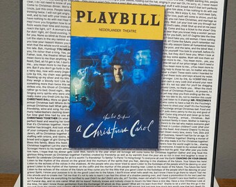 A Christmas Carol Playbill/Lyric Poster