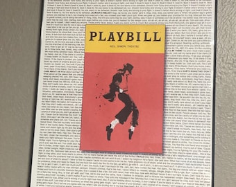 MJ playbill/Lyric Poster