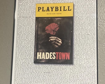 Hadestown playbill/Lyric Poster