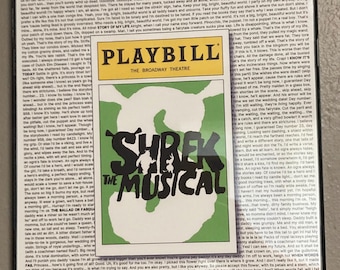 Shrek the Musical Playbill/Lyric Poster