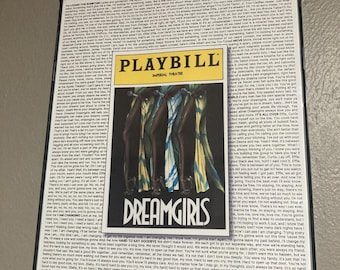 Dreamgirls Playbill/Lyric Poster