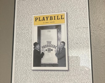 The Producers Playbill/Lyric Poster