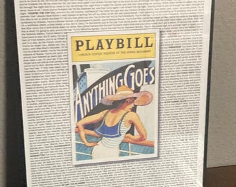 Anything GoesPlaybill/Lyric Poster