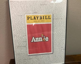 Annie Playbill/Lyric Poster