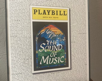 Sound of Music Playbill/Lyric Poster