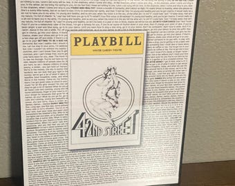42nd Street Musical Playbill/Lyric Poster