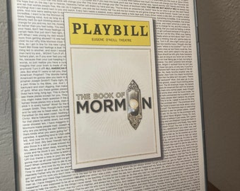 Book of Mormon Playbill/Lyric Poster