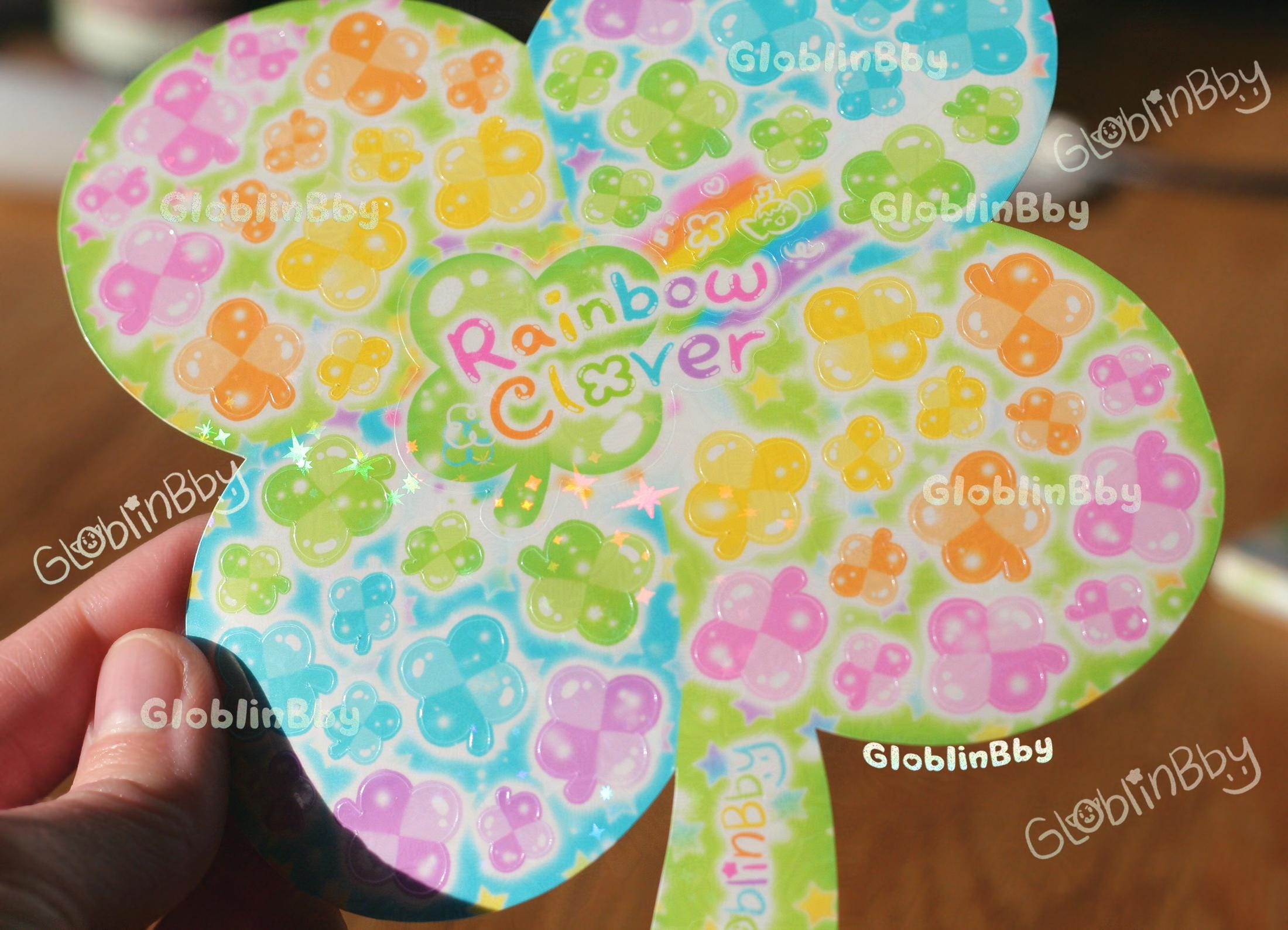 Clover Sticker Sheet Rainbow Deco Stickers Clovercore Cute Kawaii ...