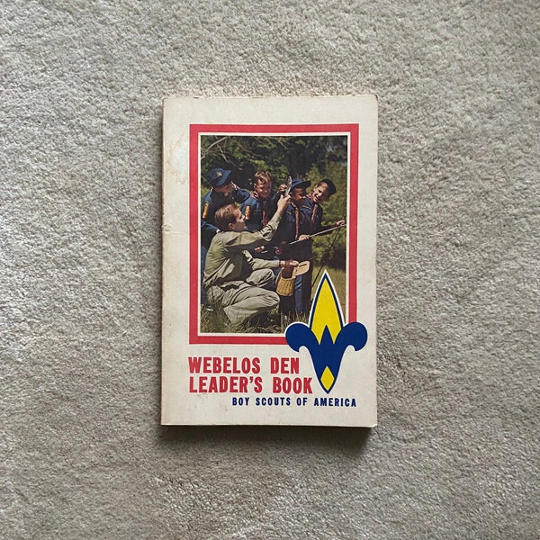 1973 Boy Scout BSA Webelos Den Leader's Book