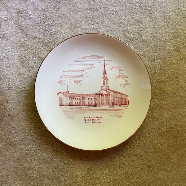 Tulsa, Oklahoma New Haven Church (United Methodist) Commemorative Plate