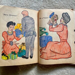 1954 Walt Disney Lady & the Tramp Coloring Book - Etsy