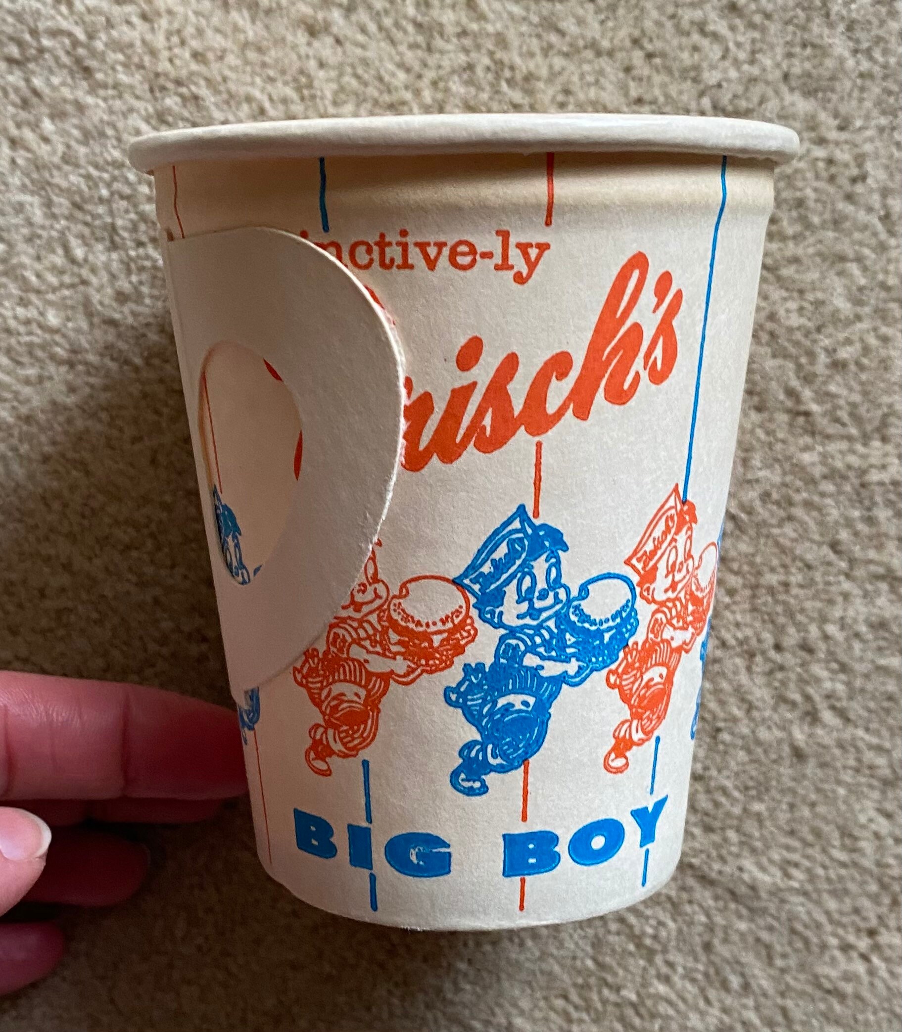 Vintage FRISCHS BIG BOY Paper Coffee Cup With a Handle - Etsy