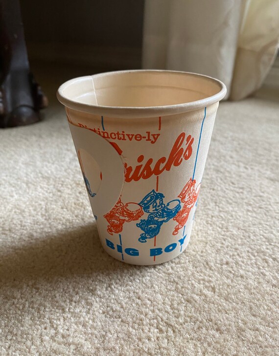 Vintage FRISCHS BIG BOY Paper Coffee Cup With a Handle | Etsy