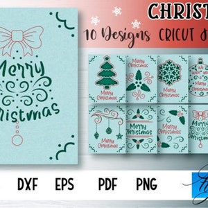 Tarjeta de Navidad Cricut Joy SVG /Corte de papel