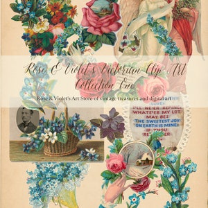 AMAZING Victorian Clip Art, Collection One, 16 PNG Files,  transparent backgrounds, collage clip art, scrapbooking, digital clip art