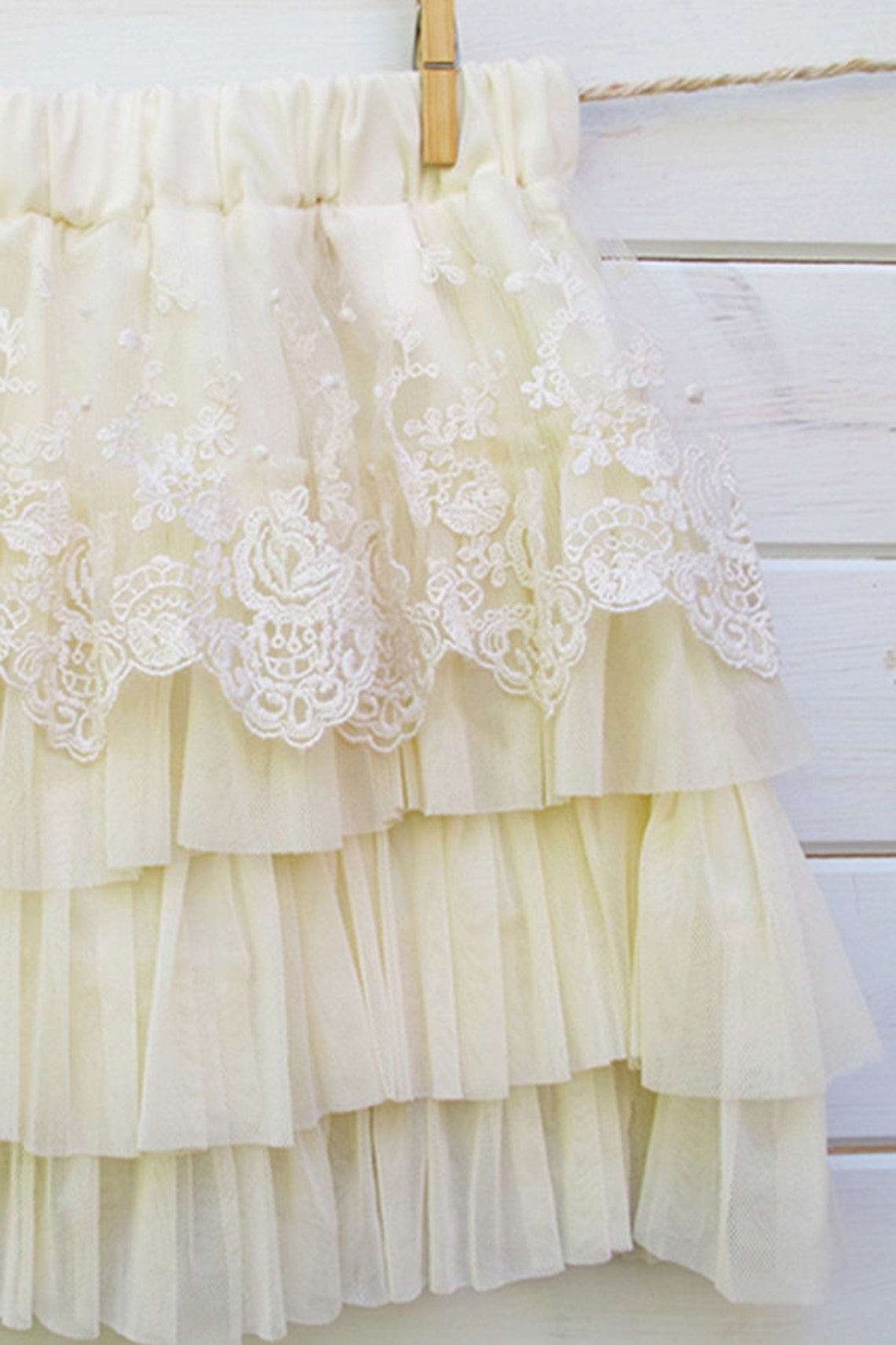 Girls Lace Skirt Flower Girl Lace Pettiskirt Pettiskirt Etsy