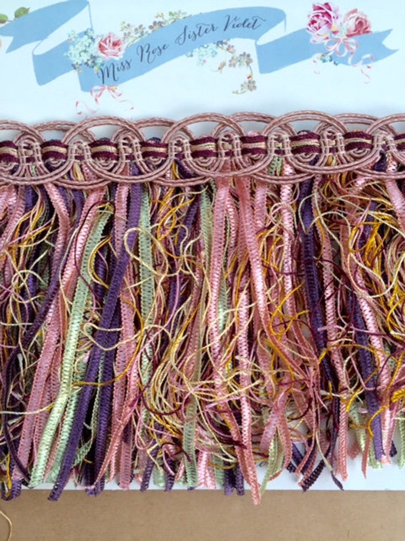 Antique Ribbon Trim. Upholstery Ribbon Fringe. Vintage Trims . Etsy
