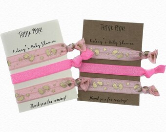 Baby Shower Favor Rosa Haarbänder