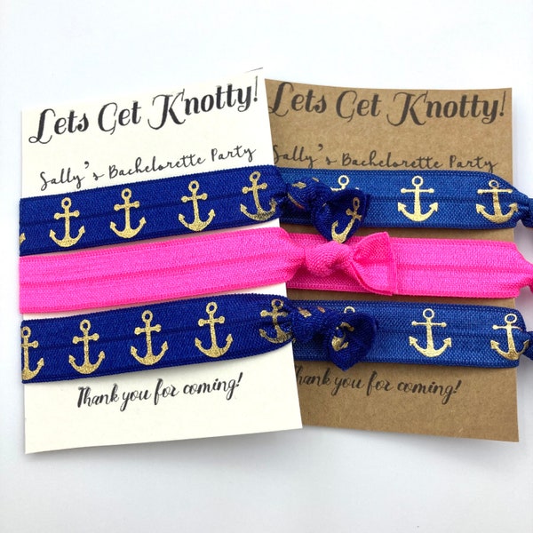 Pulseras para el cabello como recuerdo de despedida de soltera