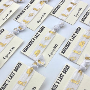 Bachelorette Party Favor - Cowgirl Hair Tie, Nashville Bachelorette, Austin Bachelorette, Last Rodeo, Disco Cowgirl, Western, Hangover Kit