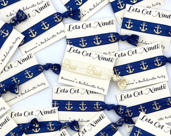 EVJF, anniversaire, cadeau de shower de mariage, élastiques à cheveux sur carte personnalisée
